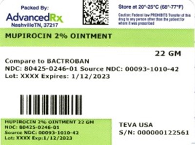 Label 1 (Mupirocin  Ointment 80425 0246 01)